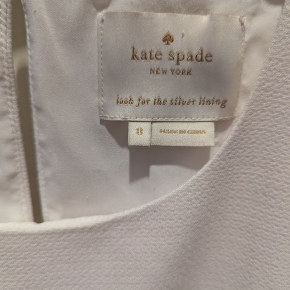 Kate Spade Classic White Midi Dress - Picture 2 of 3